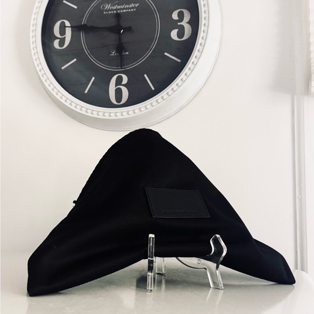 Alexander Wang, Black Cotton Travel Dust Bag, Drawstring Closure